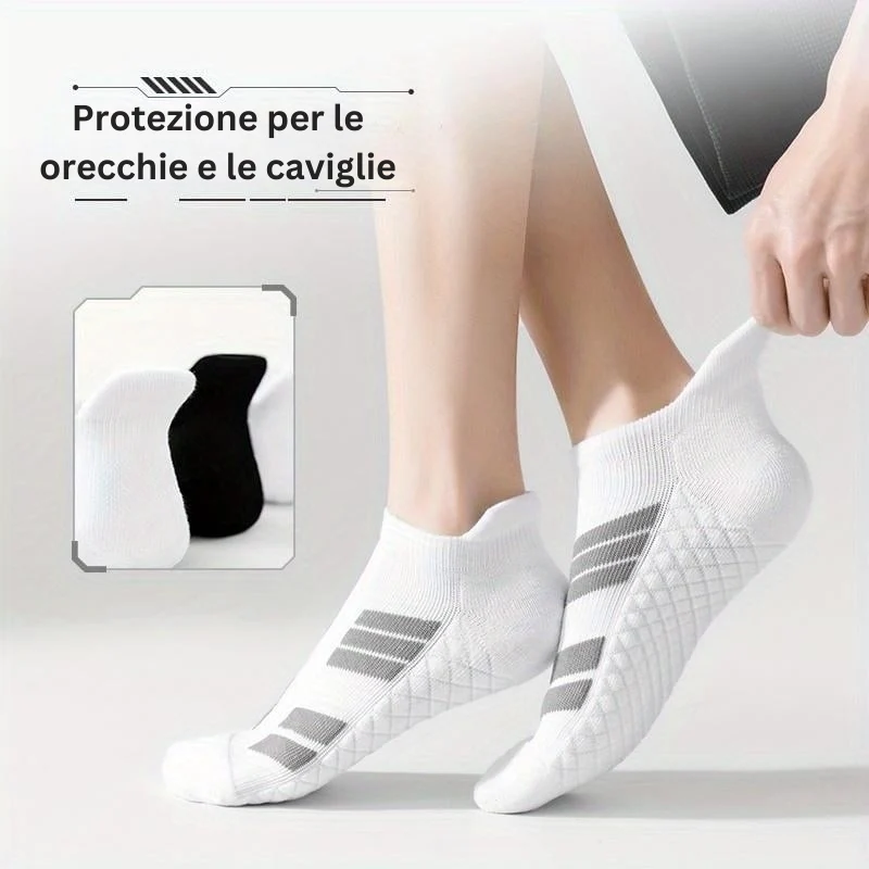 SwiftStep - Calzini Sportivi Traspiranti Con Strisce Antiscivolo - Image 4