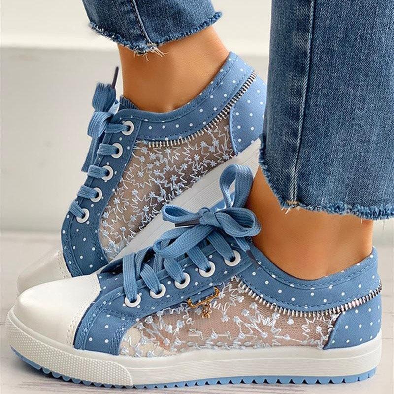 Swinda - Comode Scarpa Da Ginnastica Antiscivolo a Pois