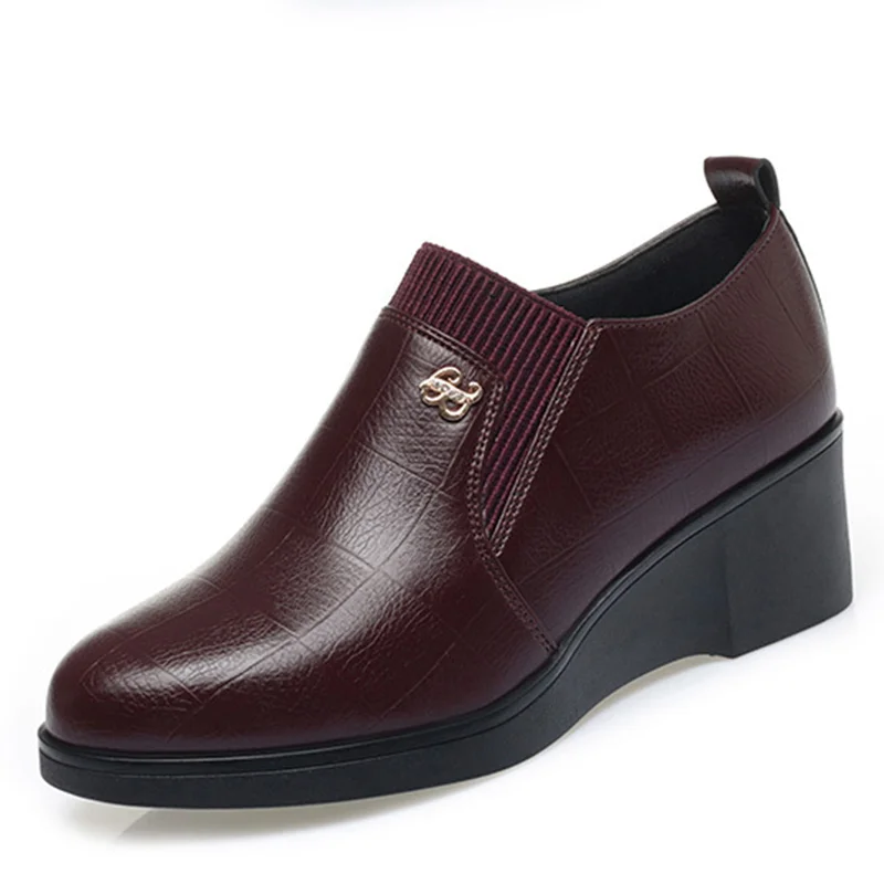Switolina - Scarpe Alla Moda Con Zeppa In Pelle - Image 11