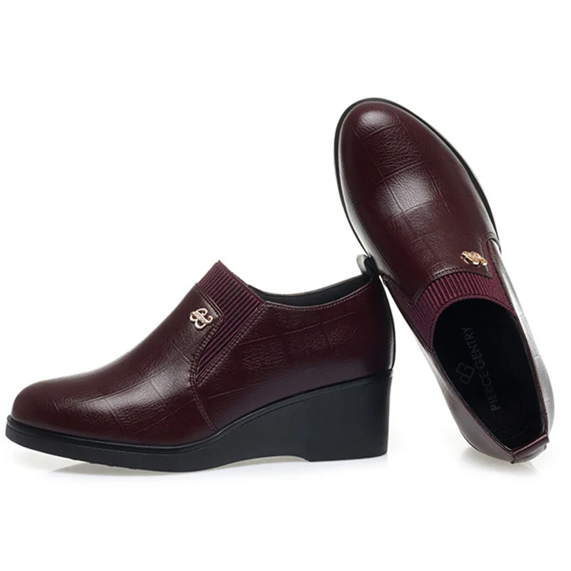 Switolina - Scarpe Alla Moda Con Zeppa In Pelle - Image 9