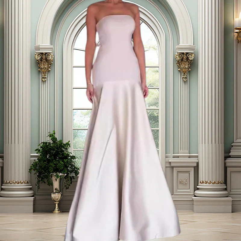 Sylwia - Elegante Fuori Spalla Abito Lungo - Image 3