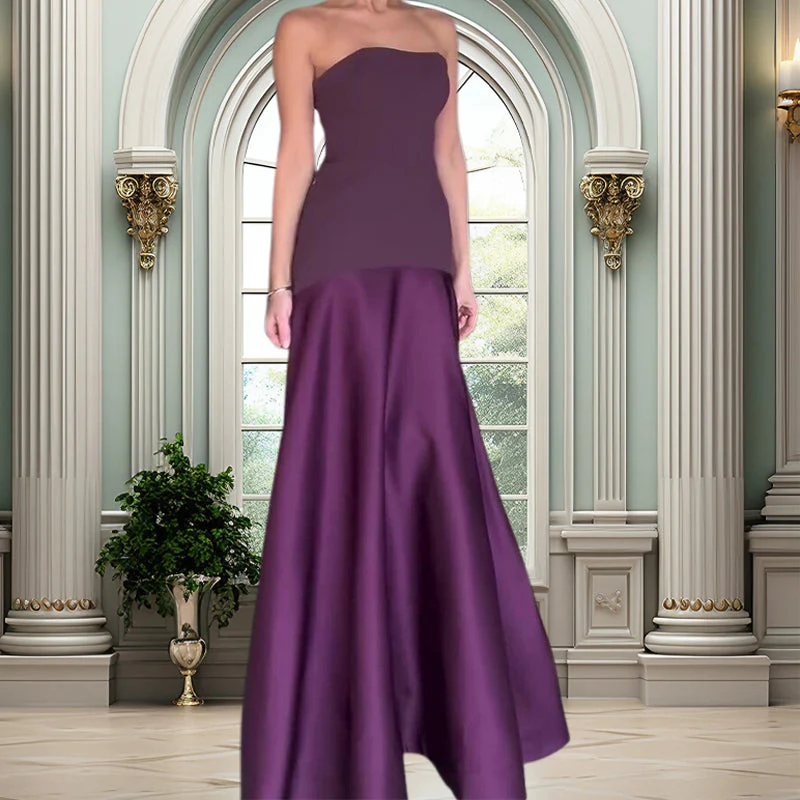Sylwia - Elegante Fuori Spalla Abito Lungo - Image 4
