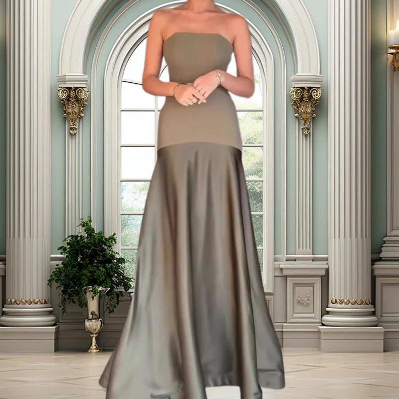Sylwia - Elegante Fuori Spalla Abito Lungo - Image 5