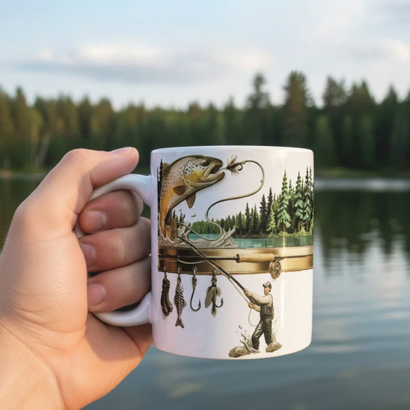 TackleMug - Tazza da Caffè con Motivo a Tema Pesca - Image 5