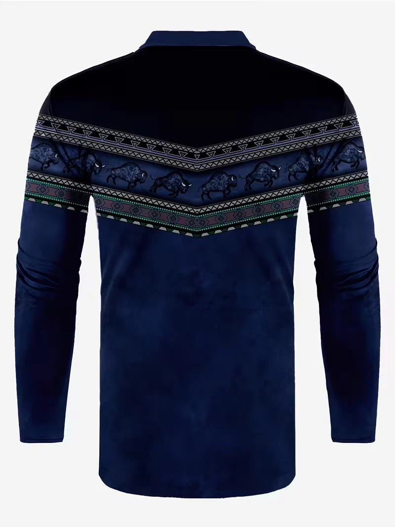 Tamas - Polo Casual Vintage Con Stampa 3D a Colori - Image 10