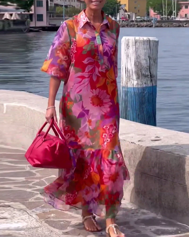 Tanisha - Abito Lungo Floreale - Image 3