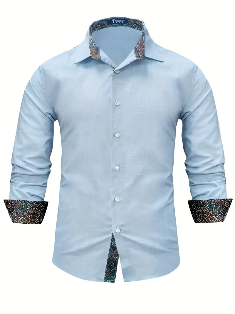 Teodoro - Camicia a Maniche Lunghe Con Bottoni - Image 12