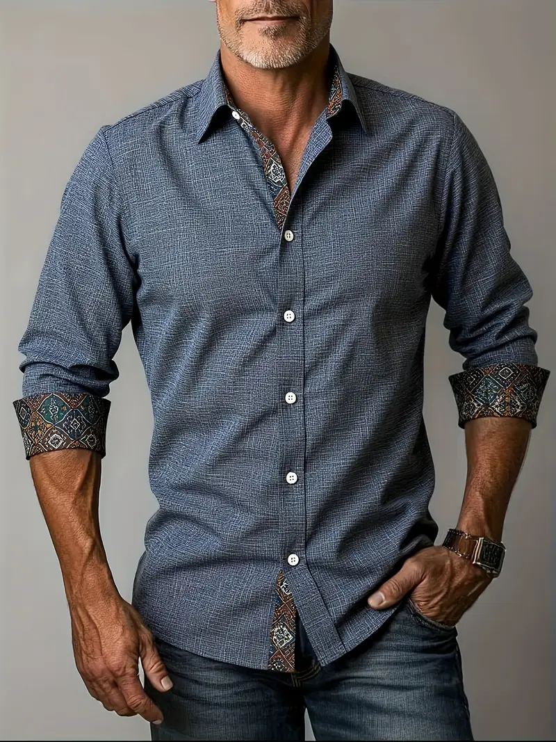 Teodoro - Camicia a Maniche Lunghe Con Bottoni - Image 6