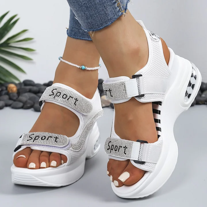 Terezie - Sandali Ortopedici Alla Moda Con Cristalli - Image 5