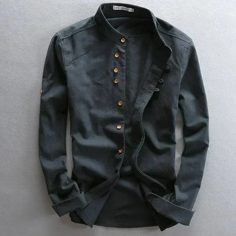 Tevin - Camicie Casual a Maniche Lunghe - Image 2