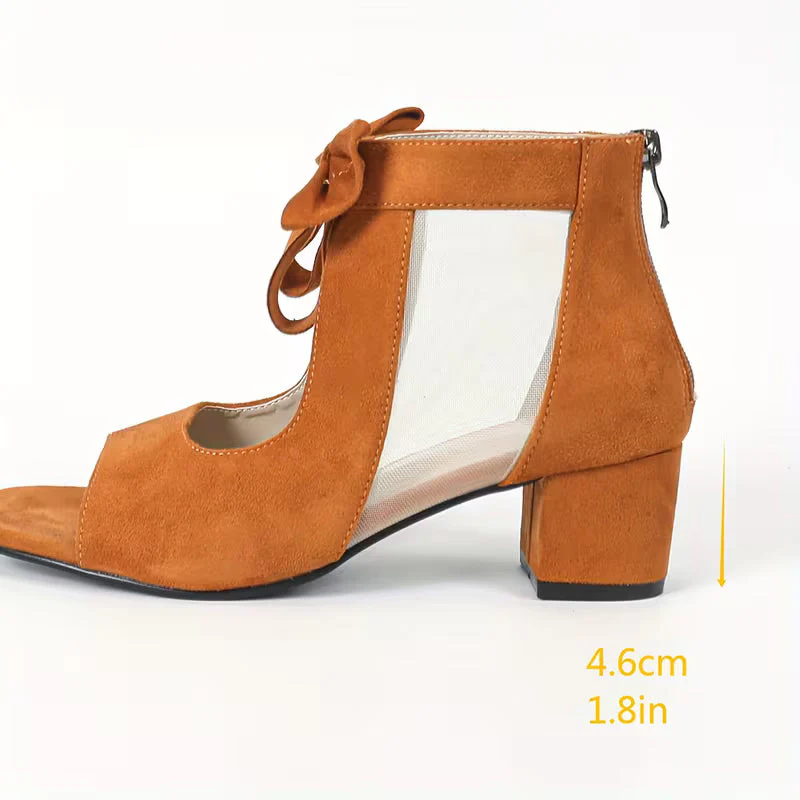 Thamali - Scarpe Con Tacco Alto e Tomaia in Rete - Image 9