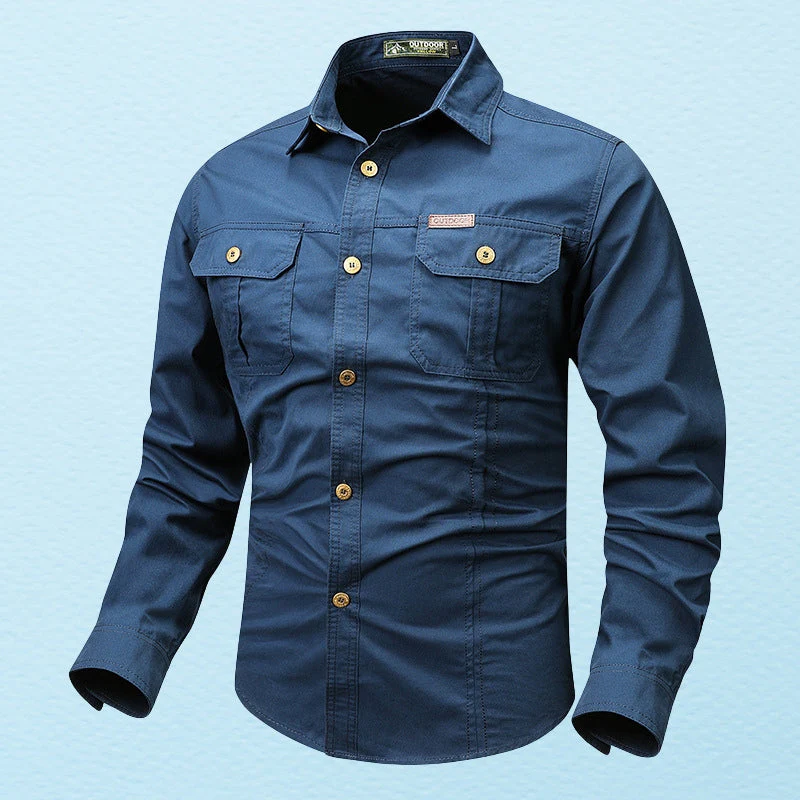 Theodor - Camicia a Maniche Lunghe Con Taschino - Image 7