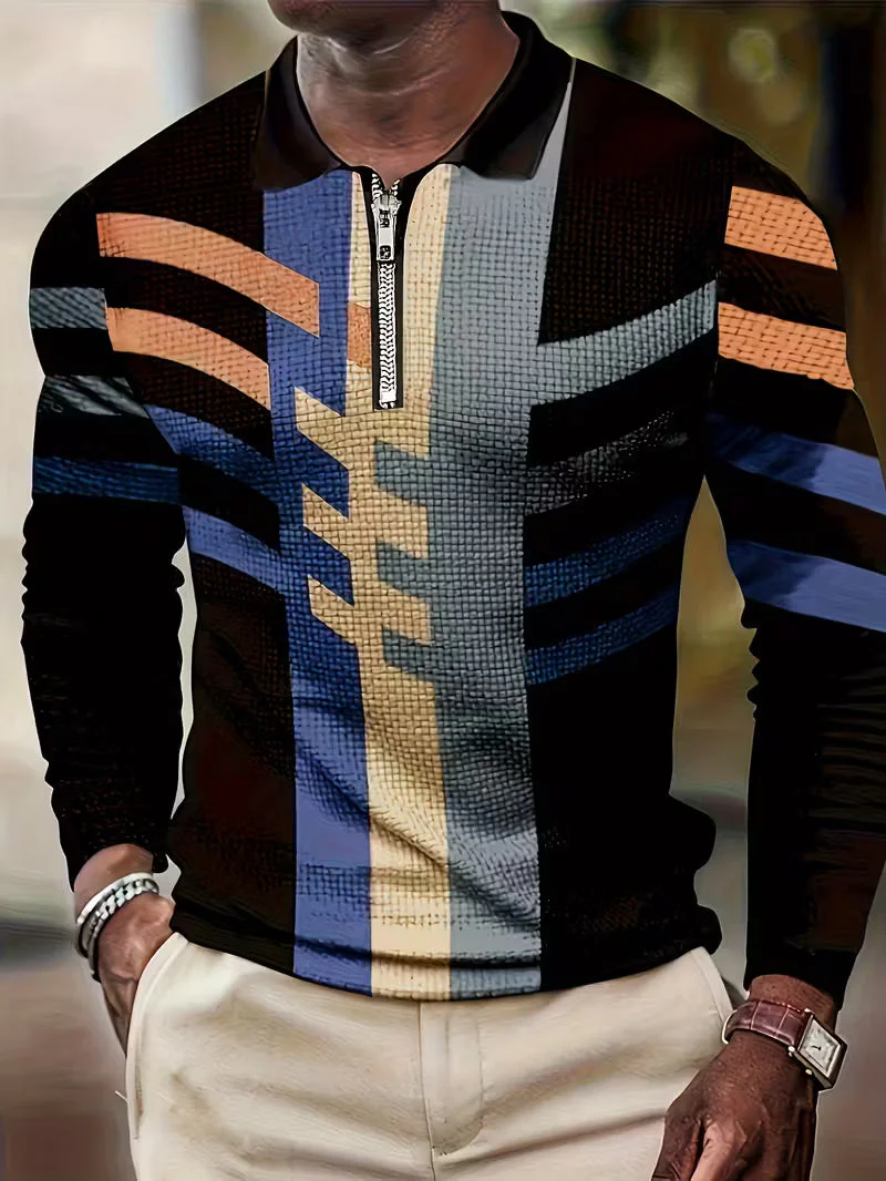 Thomson - Camicia a Maniche Lunghe Con Mezza Zip