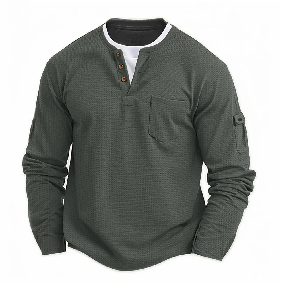 Tikhon - Elegante Camicia a Maniche Lunghe Con Tasche