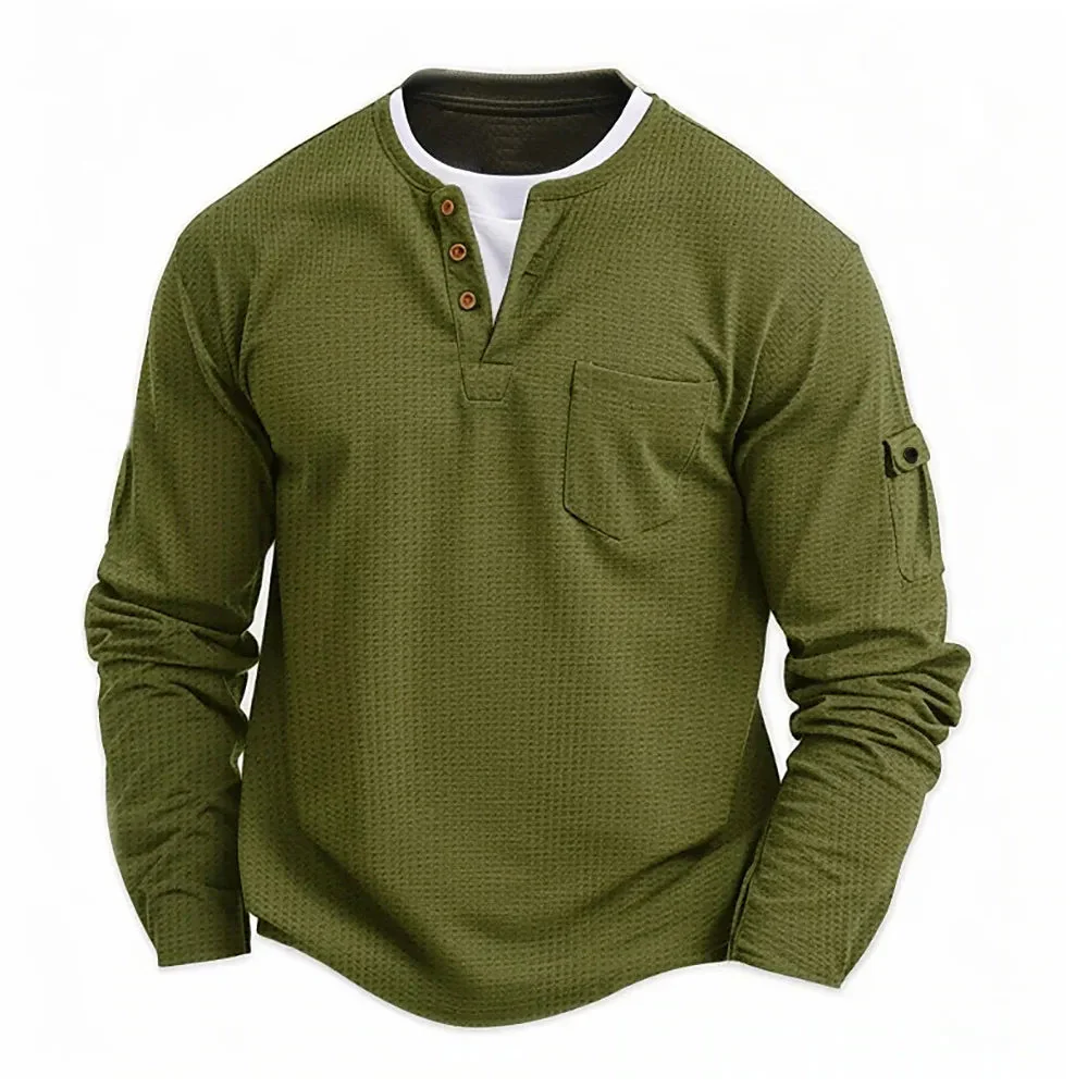 Tikhon - Elegante Camicia a Maniche Lunghe Con Tasche - Image 4