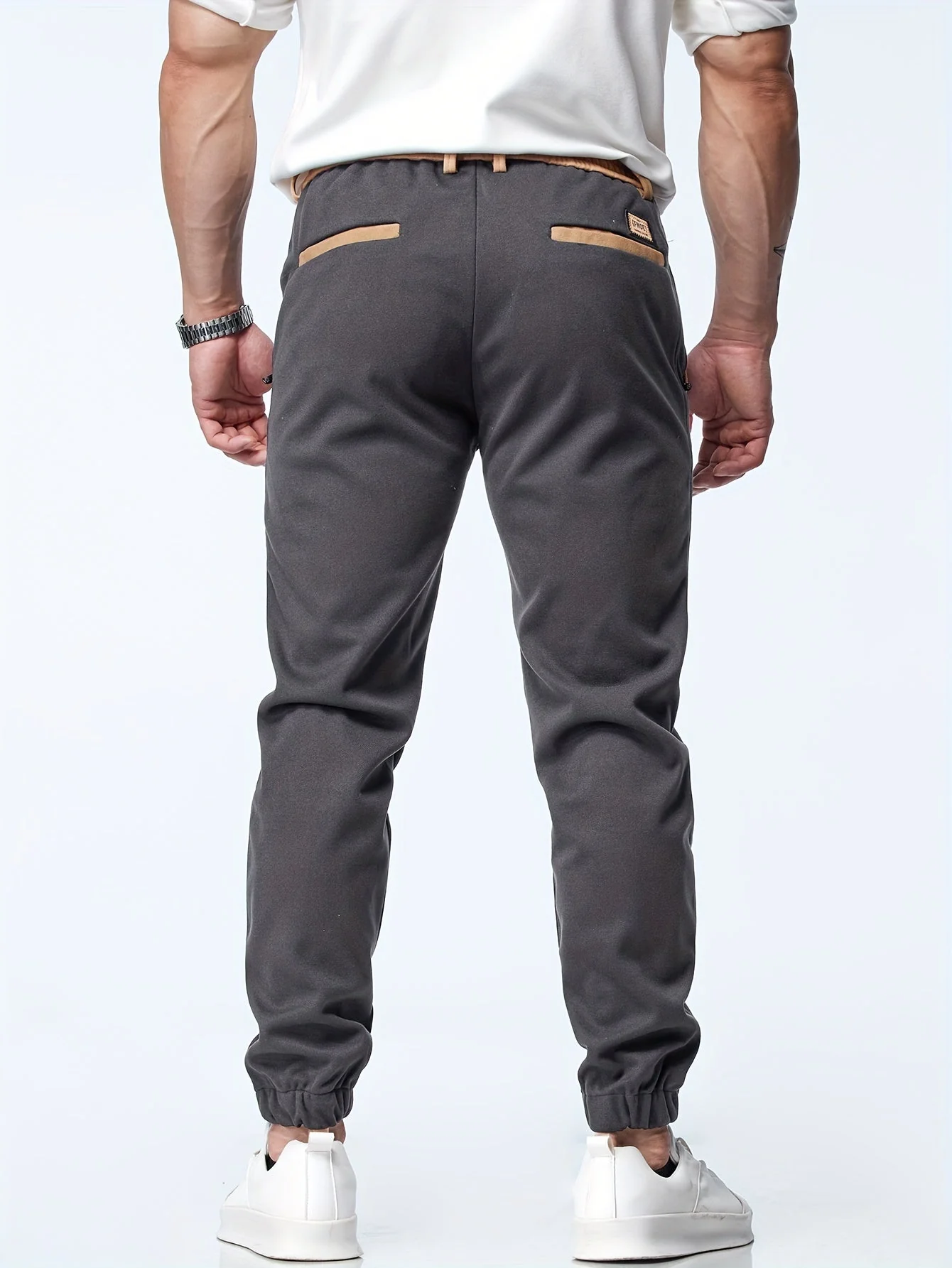 Timothy - Pantaloni Casual Alla Con Elastico In Vita - Image 9