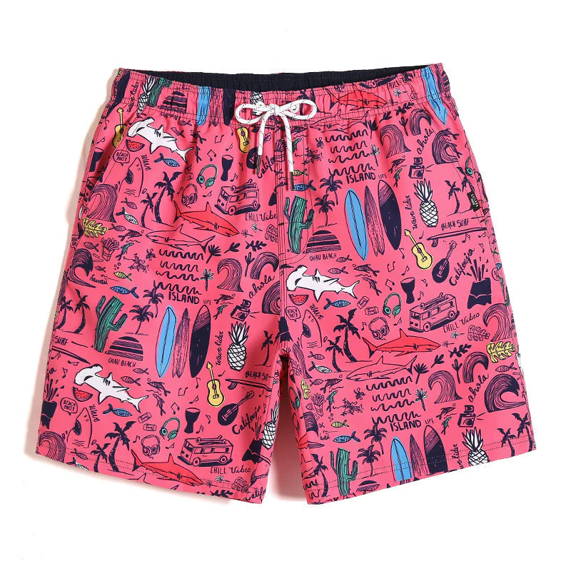 Tobey - Pantaloncini da Spiaggia Con Stampa Tropicale - Image 4