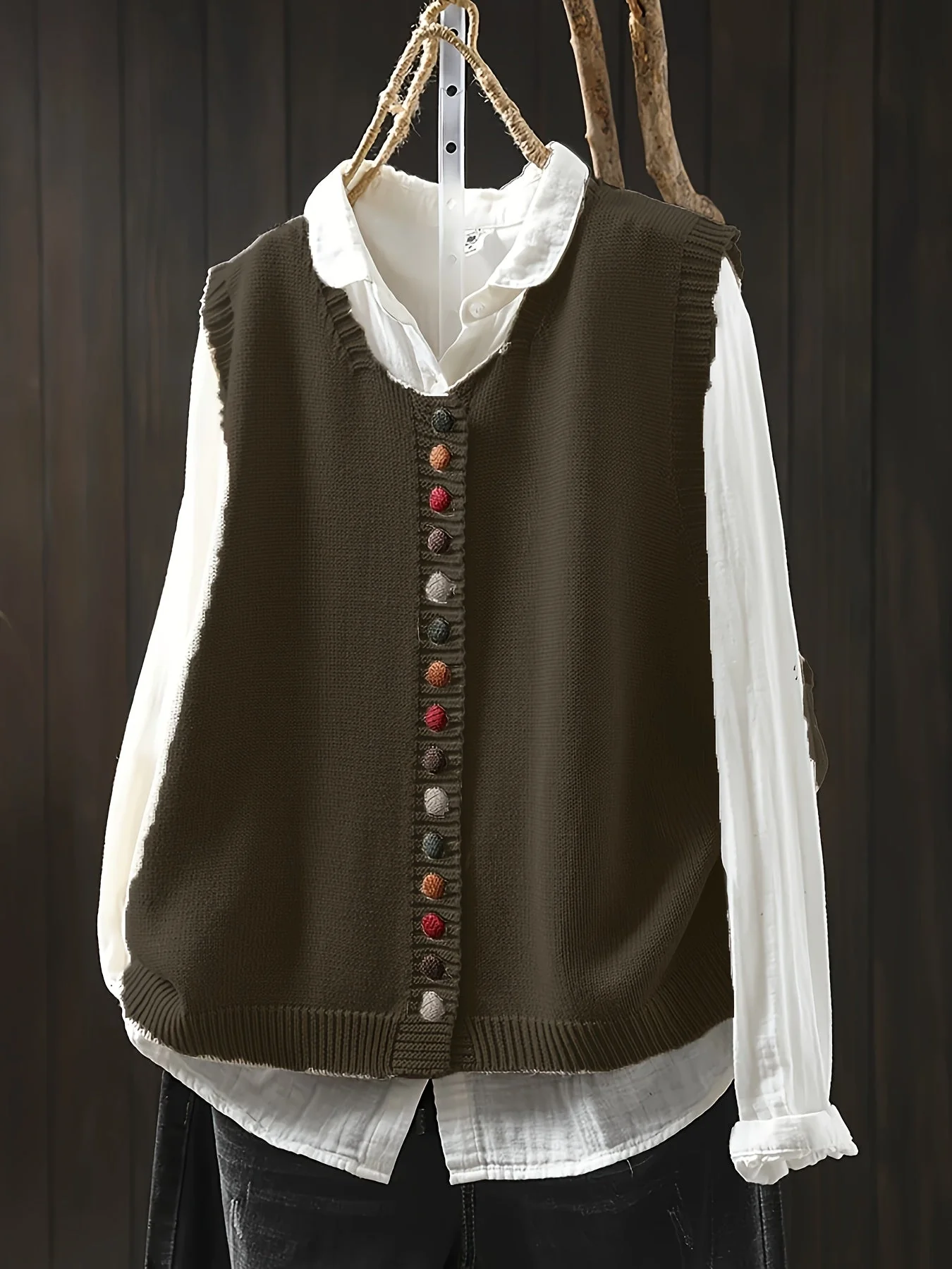 Toriana - Gilet Lavorato a Maglia Senza Maniche - Image 10