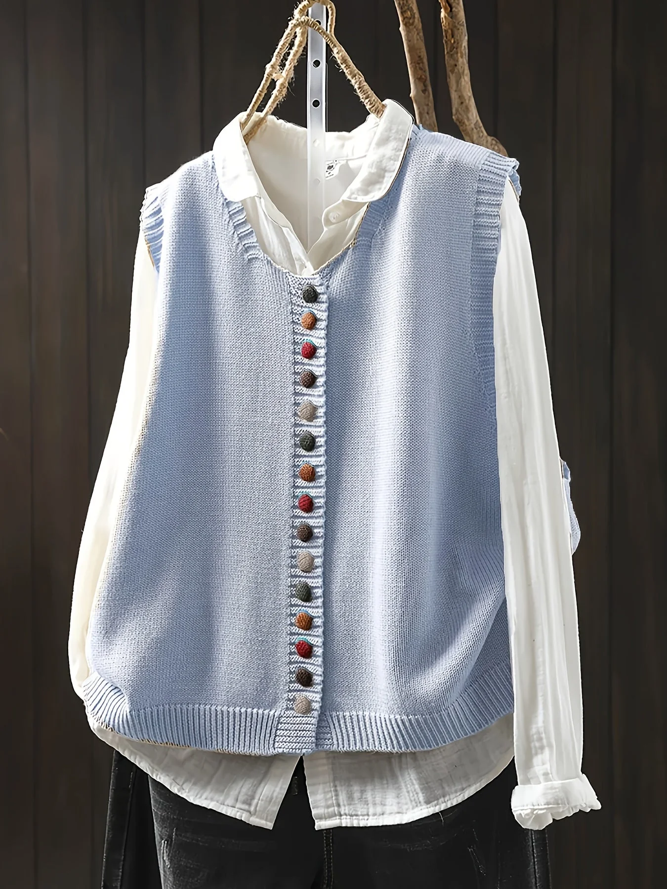 Toriana - Gilet Lavorato a Maglia Senza Maniche - Image 11