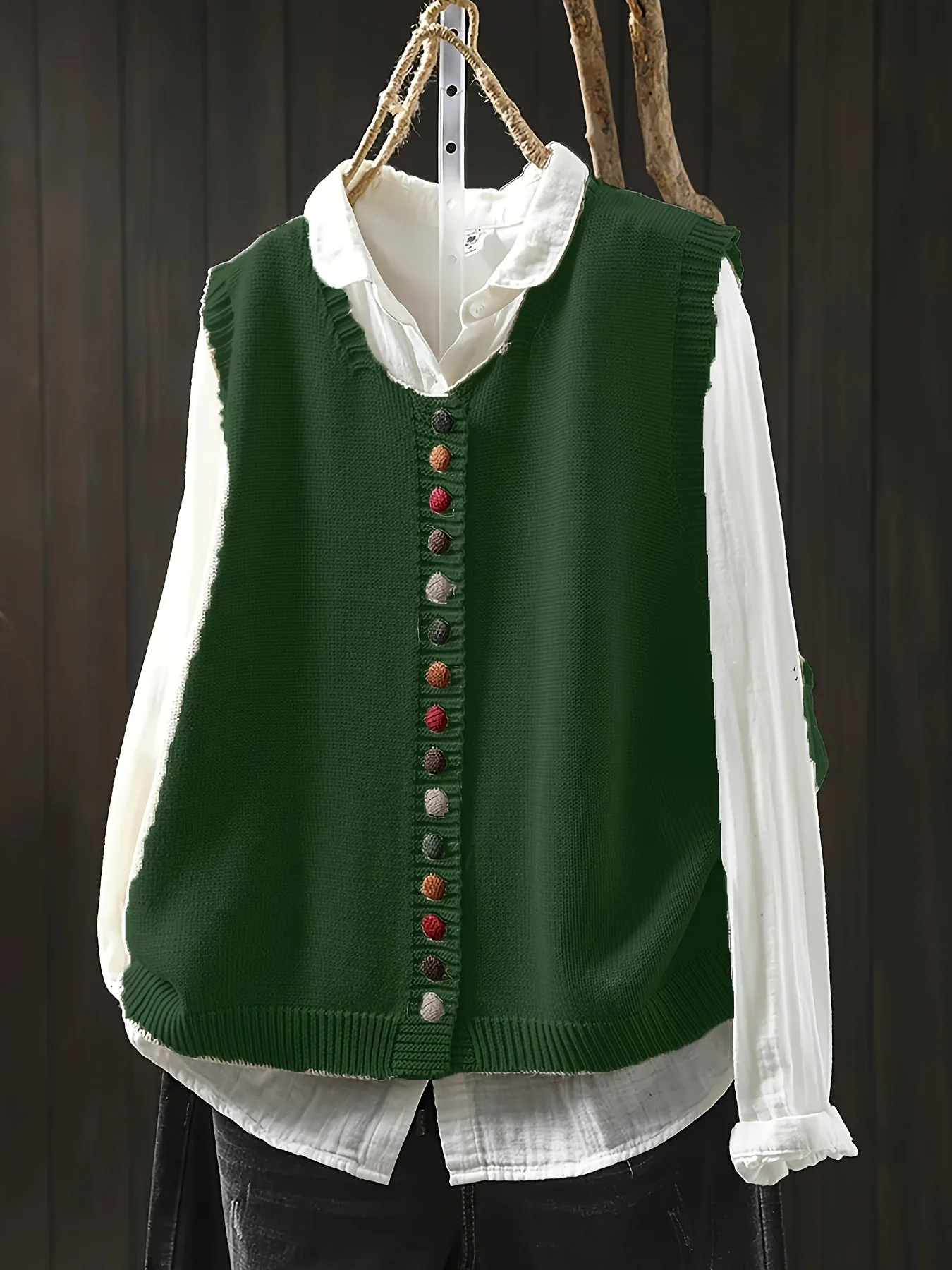 Toriana - Gilet Lavorato a Maglia Senza Maniche - Image 8
