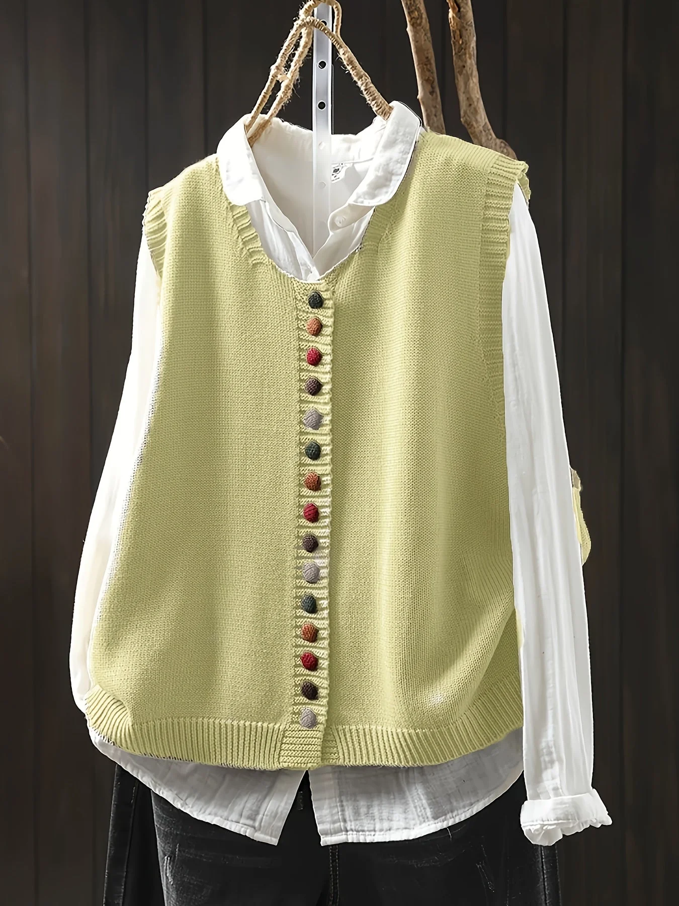 Toriana - Gilet Lavorato a Maglia Senza Maniche - Image 9