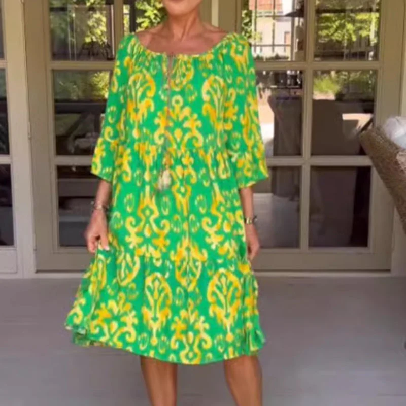 Toula - Elegante Abito Midi Dal Taglio Ampio - Image 2
