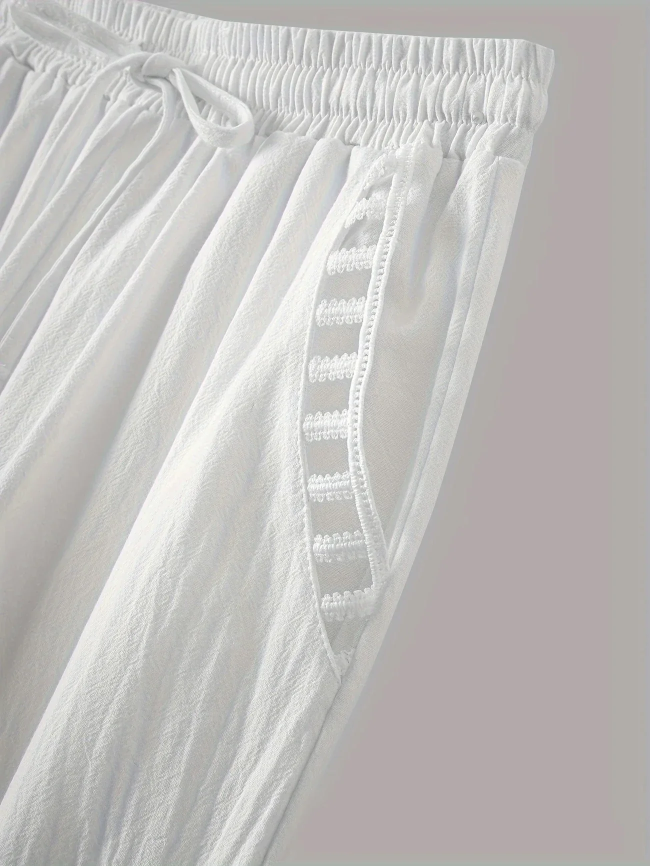 Tracey - Contrasto Trim Cropped Pantaloni - Image 17