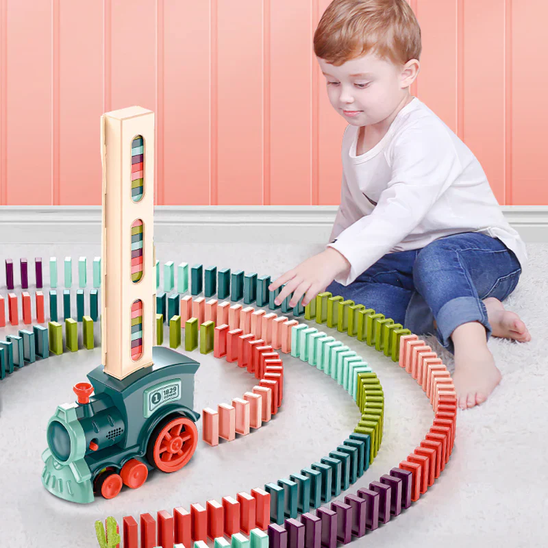 TrackMaster - Set Automatico di Trenini Domino Montessori - Image 2