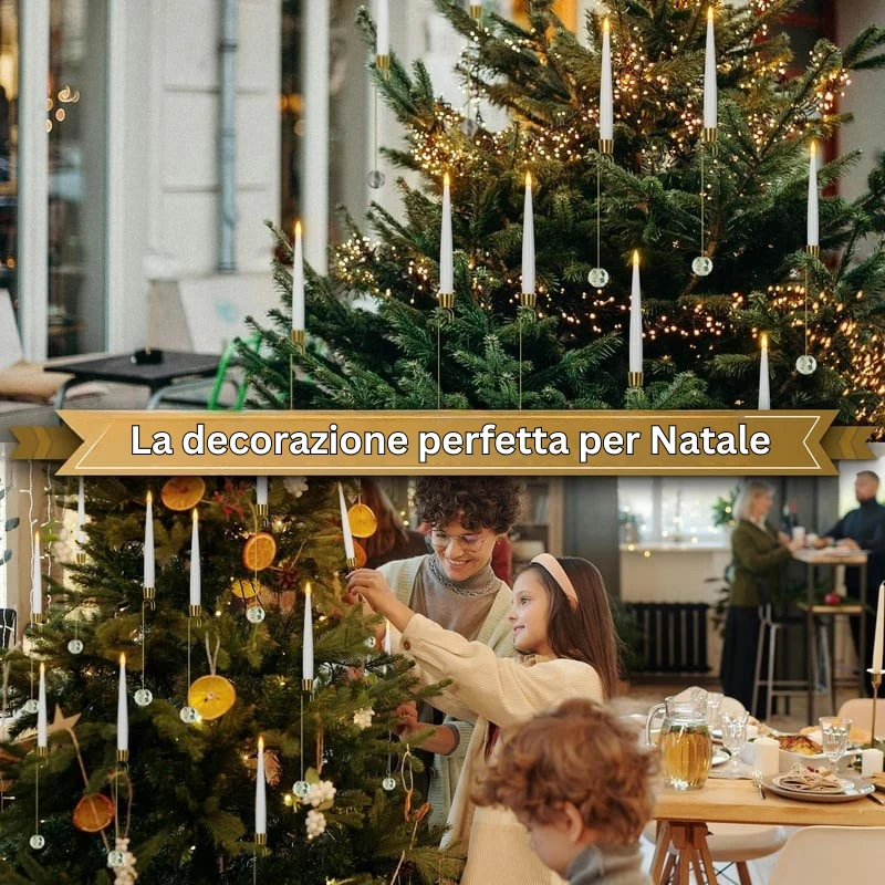 TreeLume - Candele LED Per Albero Di Natale Con Gancio a Sfera Di Cristallo - Image 7