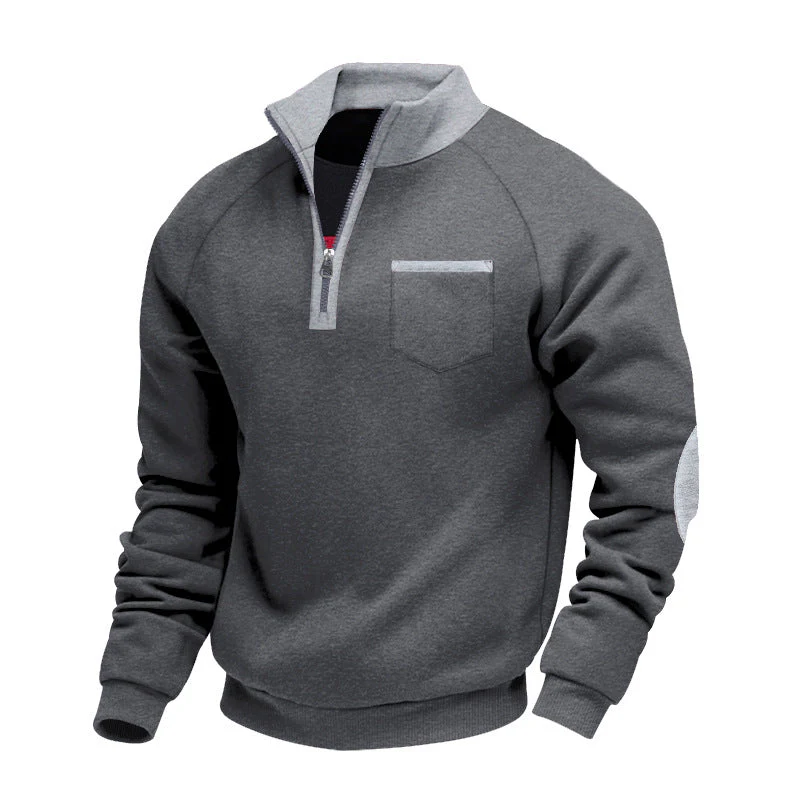 Trond - Felpa In Pile Con Zip a Un Quarto