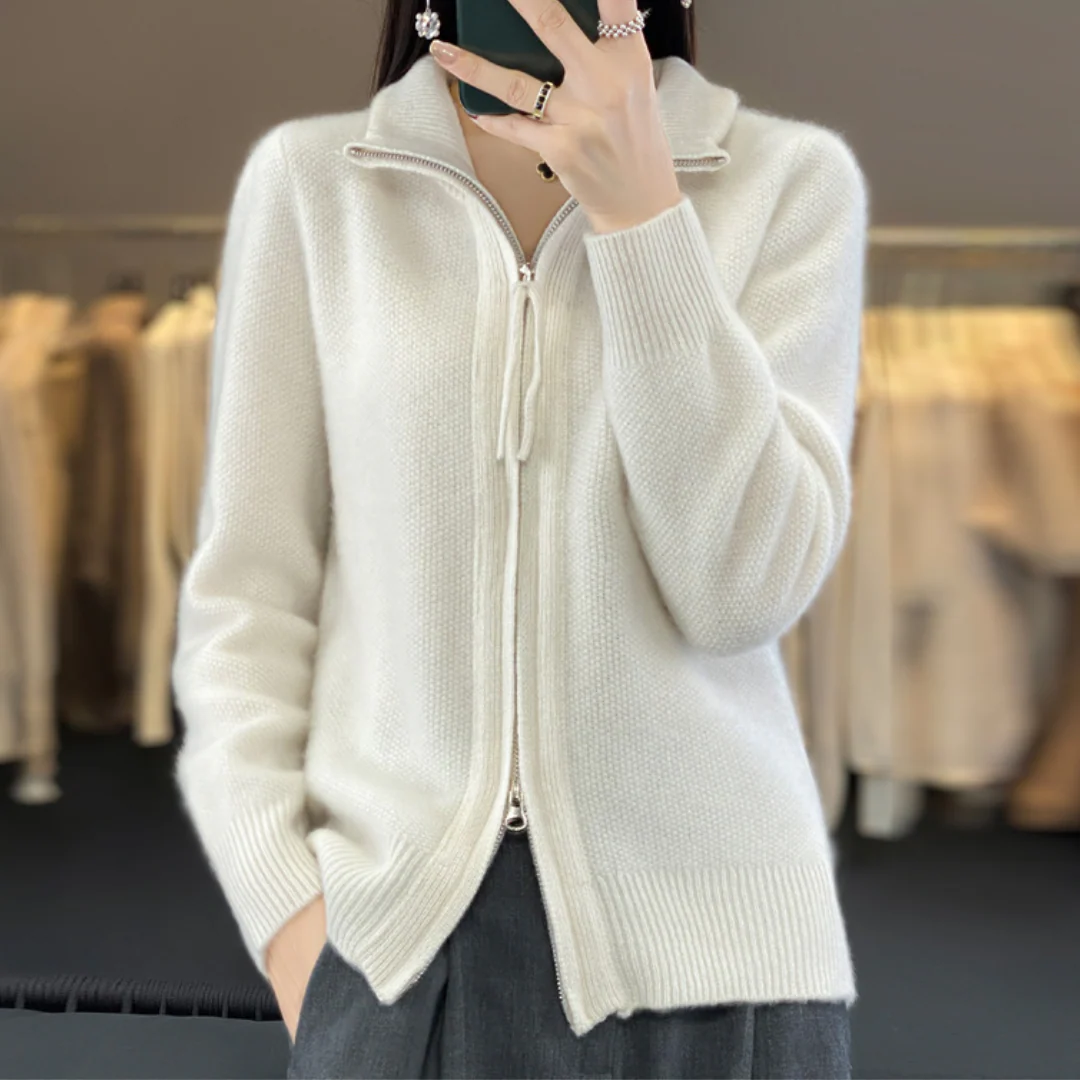 Trudi - Cardigan Con Cerniera In Lana e Cashmere - Image 2