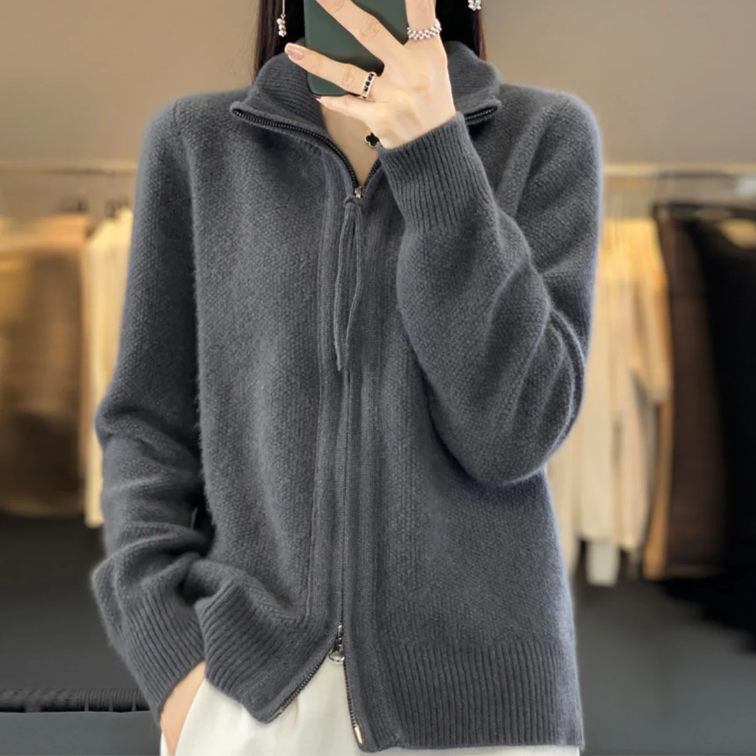 Trudi - Cardigan Con Cerniera In Lana e Cashmere - Image 4