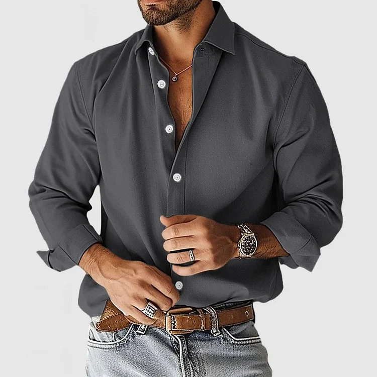Truman - Elegante Camicia a Maniche Lunghe - Image 2