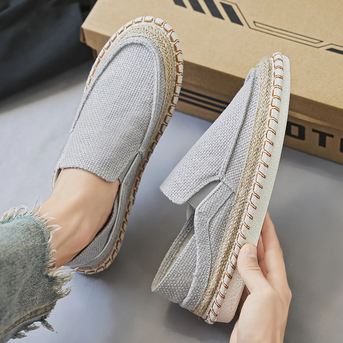 Tyson - Scarpe Slip Su Costiero Tessitura - Image 5