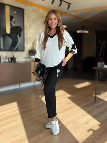 Valene - Pantaloni Casual Con Elastico In Vita E Tasche - Image 6