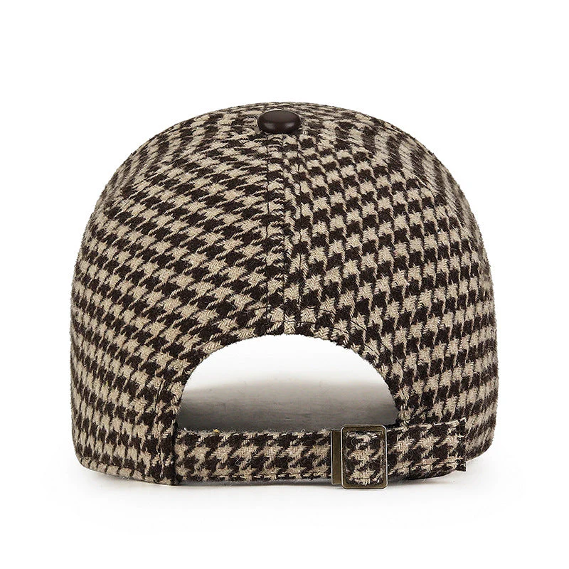 Vanja - Cappellino in pelle Pied de Poule - Image 6