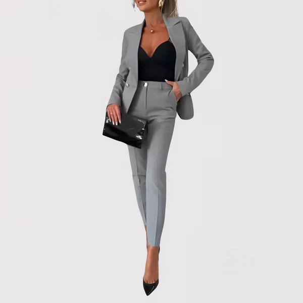 Varina - Completo Blazer e Pantaloni a Vita Alta - Image 5