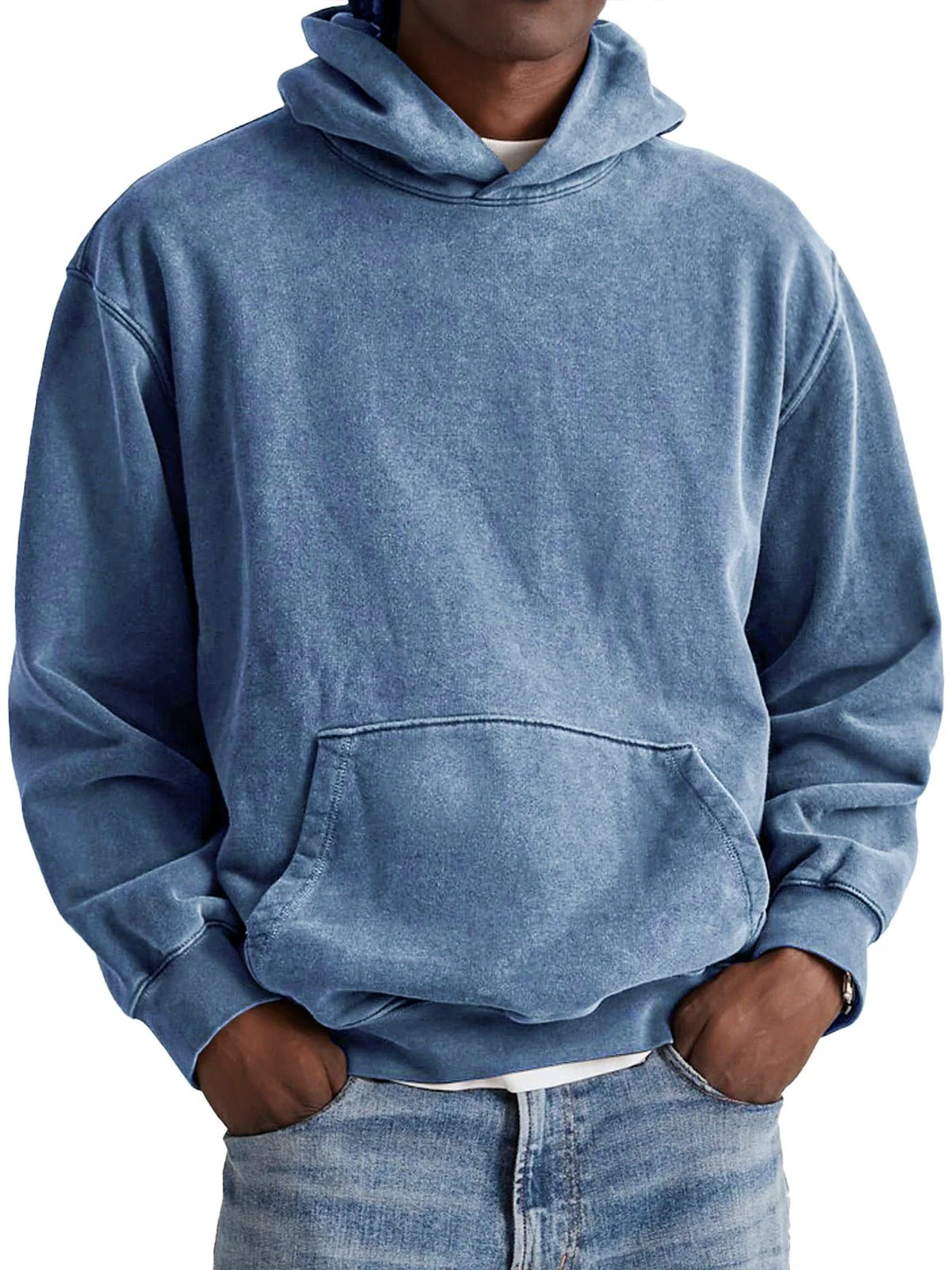 Viktore - Felpa Con Cappuccio Casual In Cotone A Maniche Lunghe