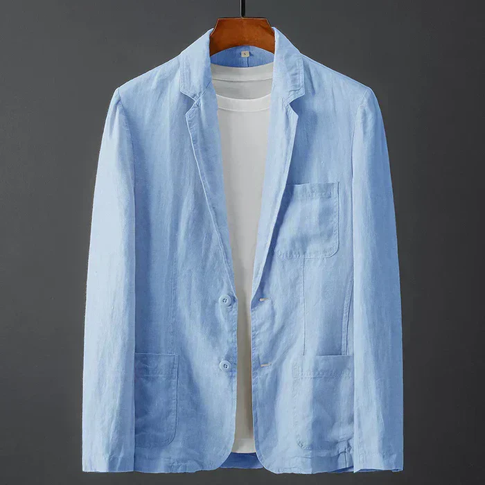 Vincenzo - Blazer Elegante In Lino Premium - Image 3