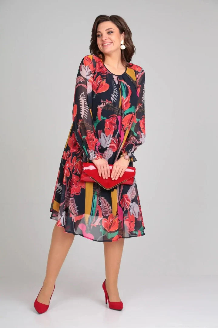Vinoshika - Abito Floreale Elegante - Image 3