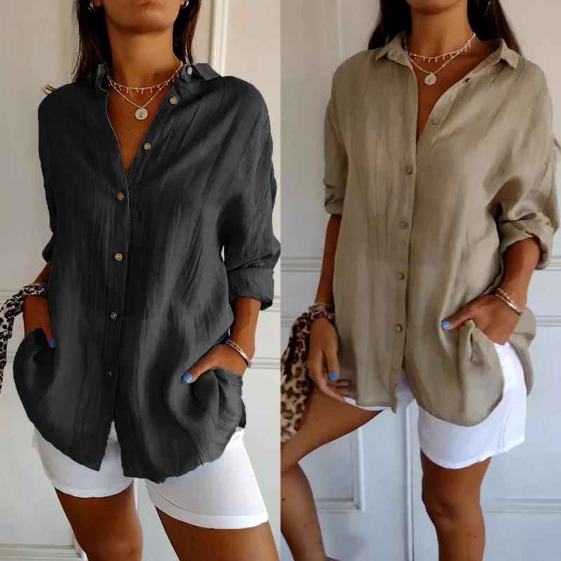 Virgie - Camicia Classica Con Risvolto Singolo - Image 7
