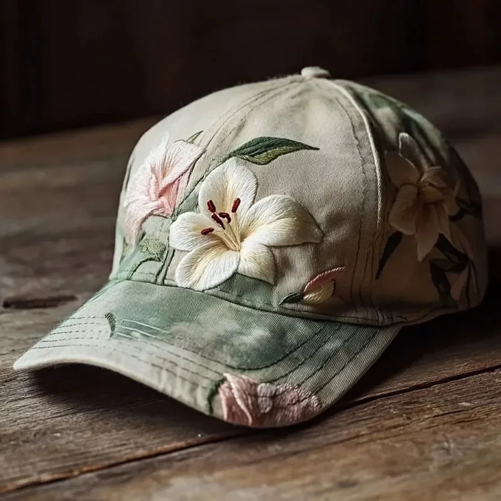 Virinia - Cappellino Con Ricamo Floreale