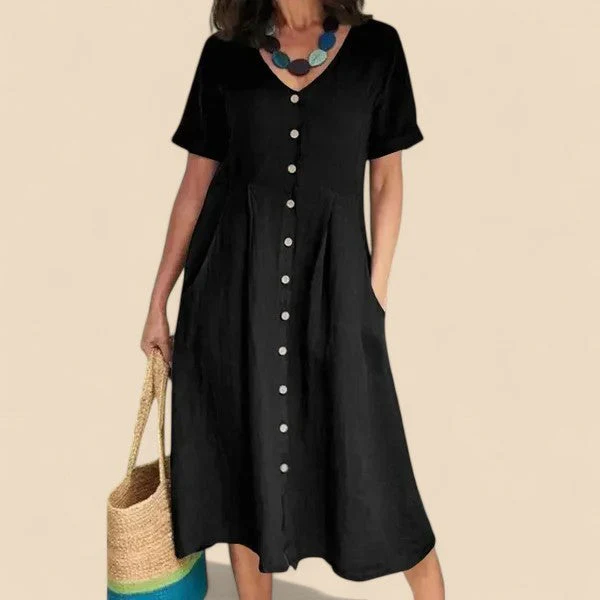 Vivienne - Abito In Cotone a Maniche Corte - Image 11