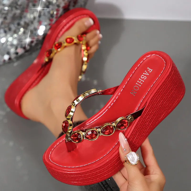 Wietske - Sandali Con Zeppa e Strass - Image 2
