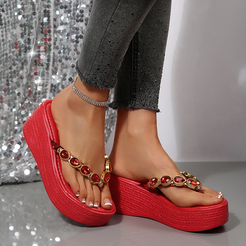 Wietske - Sandali Con Zeppa e Strass - Image 3