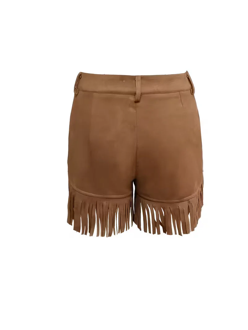 Wiliya - Pantaloncini Vintage a Vita Bassa Con Frange - Image 6