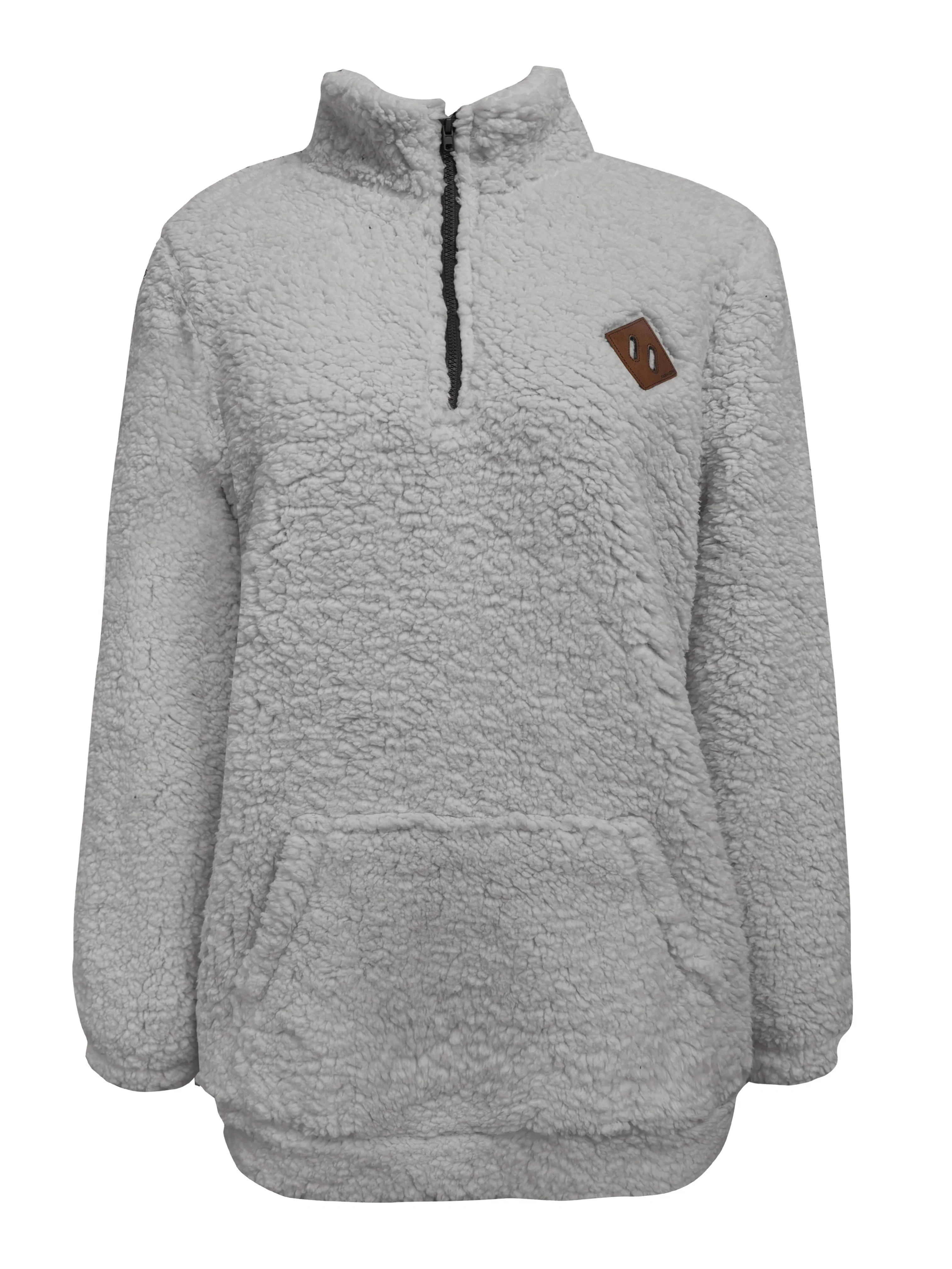Willemien - Felpa Con Zip In Pile a Maniche Lunghe - Image 12