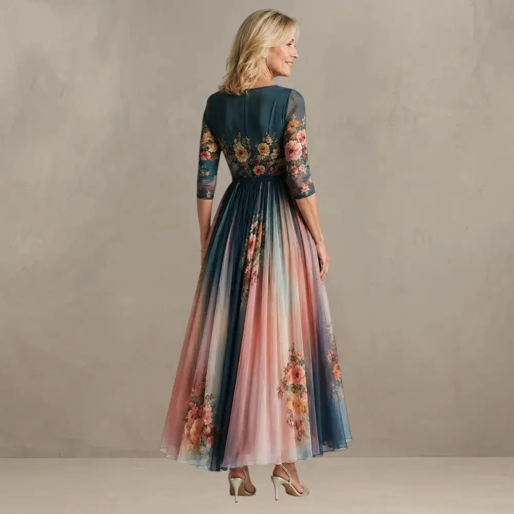Willemse - Abito Bohemien Con Stampa Floreale Maxi - Image 3