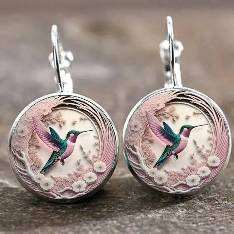 WingAura - Collana con Ciondolo a Cupola in Vetro a forma di Colibrì - Image 4
