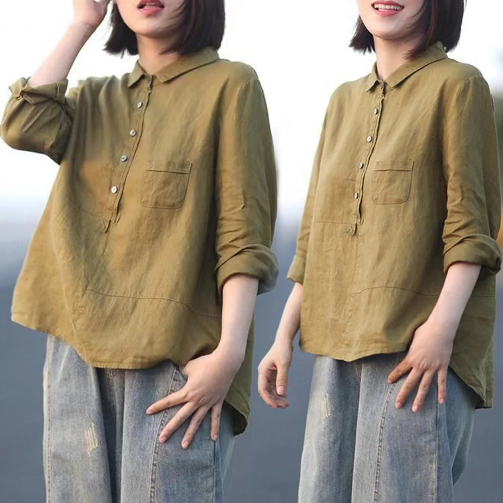 Winona - Camicia a Maniche Lunghe con Tasca Frontale e Bottoni - Image 10